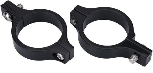 2Pcs Motorcycle Headlight Brackets, Keenso Universal Aluminum Alloy Motorcycle Headlight Fork Mounting Brackets 39mm 41mm (Black) in Saudi Arabia