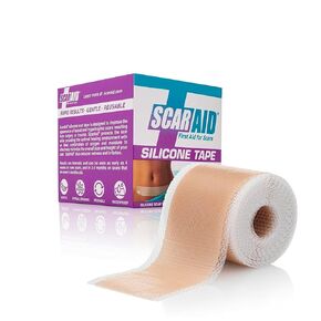 Silicone Scar Tape – Tummy Tuck Post Surgery Supplies and Bariatric Surgery Must Haves — Superior to Vitamin E Oil for Scars — Send your Scar Away — 1 Roll 1.5" x 120"