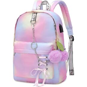 حقيبة ظهر مدرسية على شكل نمر مرقط للفتيات حقيبة ظهر مدرسية حقيبة كتب حقيبة ظهر لطيفة للسفر للفتيات المراهقات والنساء (أسود) in Kuwait