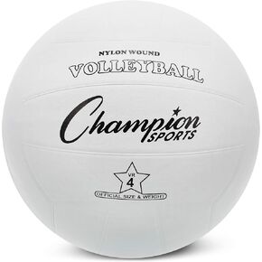 Champion Sports Rubber Volleyball, Official Size, for Indoor and Outdoor Use - Premium Volleyball Equipment - Multiple Styles