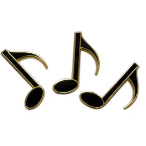 Novel Merk Music Note Lapel Pin, Hat Pin & Tie Tack Set - Clutch Back