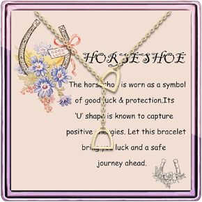liforlove Horseshoe Bracelet Horseshoe Lucky Charm Jewelry Horseshoe Lover Gift Meaningful Jewelry Gift