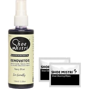 Shoe Mistri Shoe Renovator cleaner for Suede, Nubuck, Canvas, Knit and most other Absorbent Fabrics (Black)