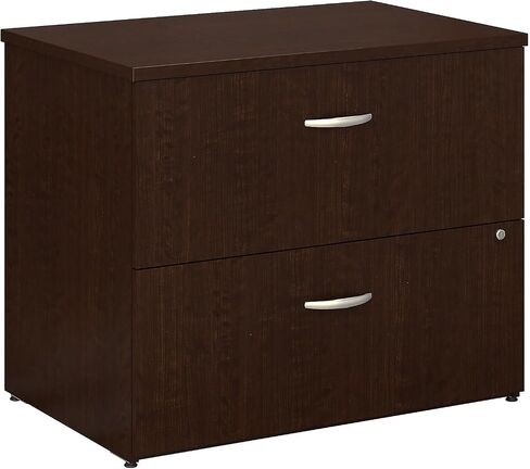 Bush Business Furniture Series C 2 Drawer Lateral File Cabinet, Locking Document Storage for Home or Professional Office, Hansen Cherry in Saudi Arabia