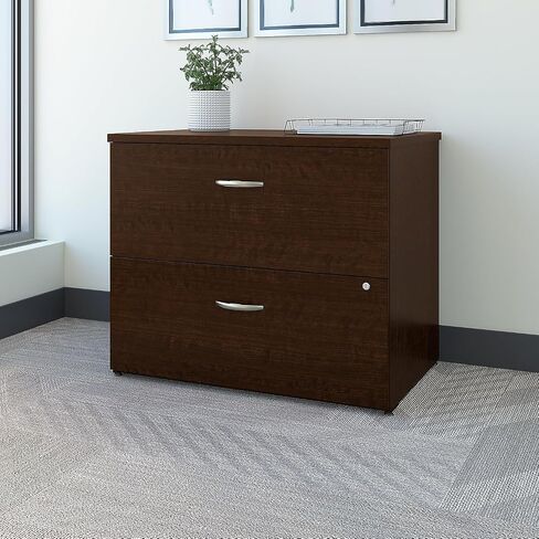 Bush Business Furniture Series C 2 Drawer Lateral File Cabinet, Locking Document Storage for Home or Professional Office, Hansen Cherry in Saudi Arabia