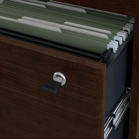 Bush Business Furniture Series C 2 Drawer Lateral File Cabinet, Locking Document Storage for Home or Professional Office, Hansen Cherry in Saudi Arabia