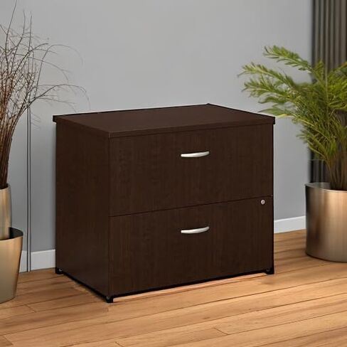 Bush Business Furniture Series C 2 Drawer Lateral File Cabinet, Locking Document Storage for Home or Professional Office, Hansen Cherry in Saudi Arabia