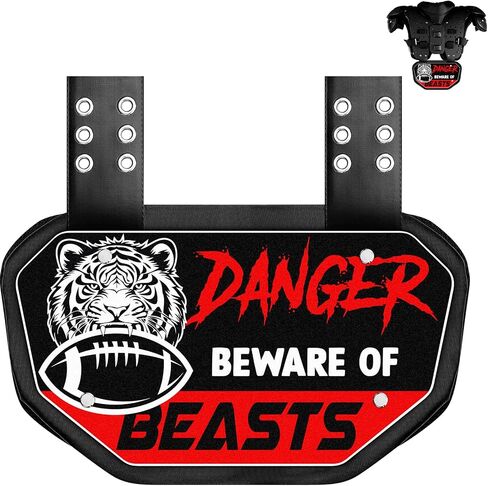 Liliful Football Back Plate Lower Back Pads for Football Players with High Impact Foam Backing Adult Backplate Football for Fall Sports Shoulder Pads Adult Rear Protector (Football) in Saudi Arabia