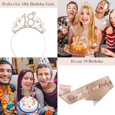 Tihebax 30th Birthday Decorations for Her, 30th Birthday Sash and Crown Tiara, 30th Birthday Candles, Birthday Cake Toppers, 30th Birthday Gifts 30th Birthday Decorations for Women Fabulous 30th Sash in Kuwait