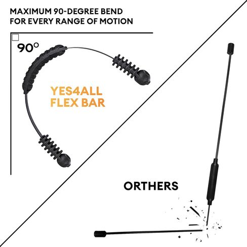 Yes4All Elastic Fitness Exercise Bar, Body Blade, Body Physical Therapy, Body Bar Equipment for Strength Training Home Gym in Saudi Arabia