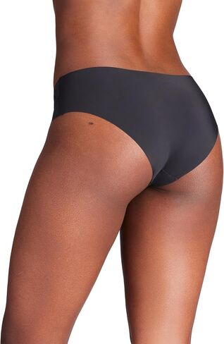 Under Armour Women's Pure Stretch No Show Hipster, 3-Pack Microfiber Underwear, Black-Core, X-Small in Kuwait