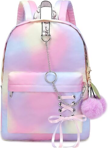 حقيبة ظهر مدرسية على شكل نمر مرقط للفتيات حقيبة ظهر مدرسية حقيبة كتب حقيبة ظهر لطيفة للسفر للفتيات المراهقات والنساء (أسود) in Kuwait