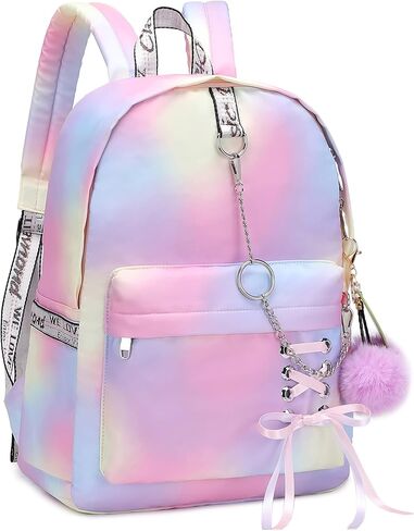 حقيبة ظهر مدرسية على شكل نمر مرقط للفتيات حقيبة ظهر مدرسية حقيبة كتب حقيبة ظهر لطيفة للسفر للفتيات المراهقات والنساء (أسود) in Kuwait