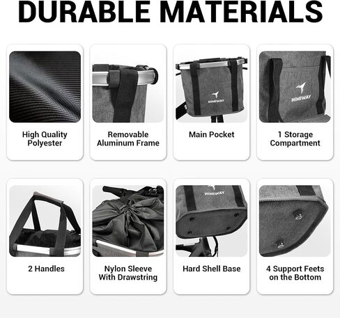 Himiway Bike Bag 4.6L Bike Handlebar Bag with Foldable TPU Phone Holder 6.0-7.0" Bike Bag with Bottle Mesh Bag Bicycle Front Handlebar Bag IP65 Waterproof Handlebar Bags with Quick Release Design in Saudi Arabia