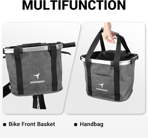 Himiway Bike Bag 4.6L Bike Handlebar Bag with Foldable TPU Phone Holder 6.0-7.0" Bike Bag with Bottle Mesh Bag Bicycle Front Handlebar Bag IP65 Waterproof Handlebar Bags with Quick Release Design in Saudi Arabia
