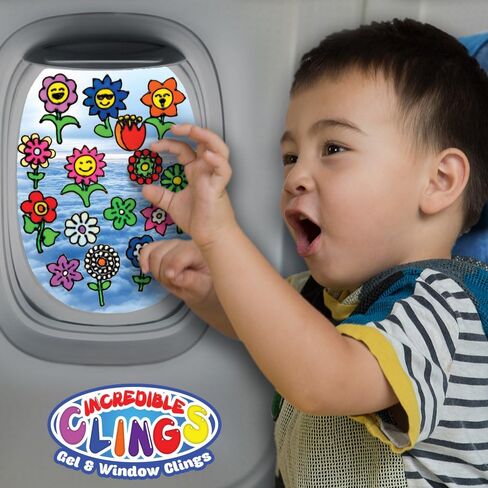 ملصقات جل مرنة للكلاب والجراء - ملصقات نوافذ قابلة للازالة واعادة الاستخدام للاطفال والكبار - ملصقات جل رائعة للمنزل والسيارات والسفر بالطائرة وغيرها in Kuwait