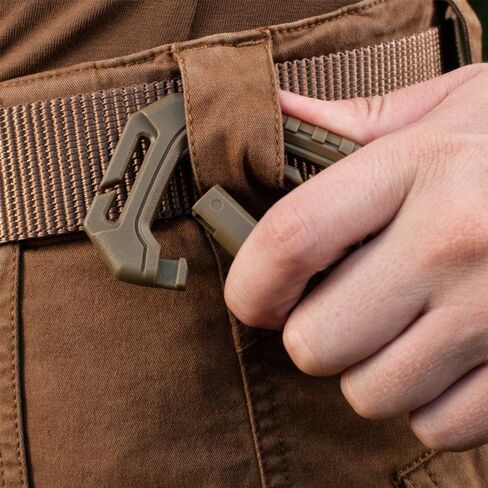 M-Tac Military Plastic Tactical Carabiners - Multi Purpose Carabiner Clip Tactical D Ring - Plastic D-Clips Pack of 5 in Kuwait