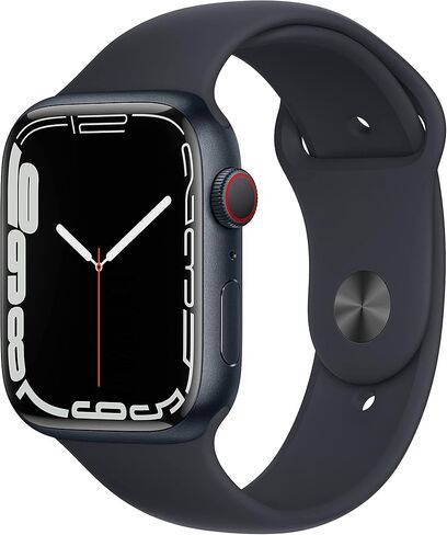 Apple Watch Series 7 (GPS, 41MM) - Blue Aluminum Case with Abyss Blue Sport Band (Renewed Premium) in Kuwait