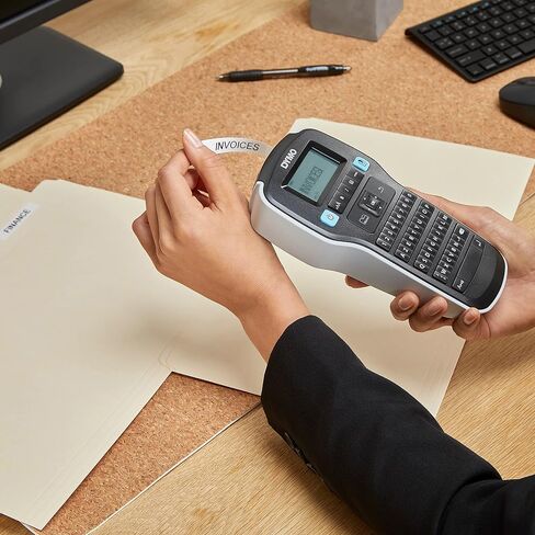 صانع الملصقات Dymo LabelManager 160 | طابعة ملصقات محمولة مع لوحة مفاتيح QWERTY | يشتمل على شريط ملصق D1 باللونين الأبيض والأسود (12 مم) | للمنزل والمكتب in Saudi Arabia