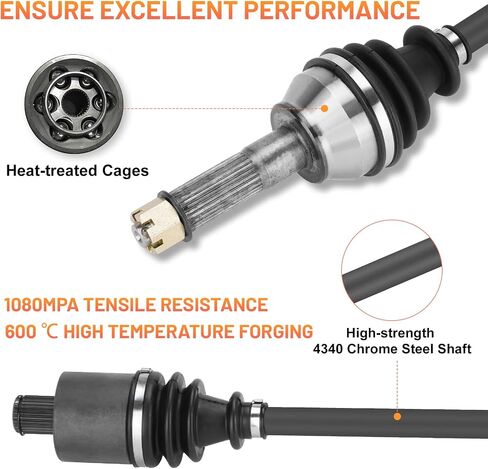 Front CV Axle Shaft for Polaris Ranger 570 900 1000 Full-Size Crew XP RZR 4 800 S 800 2009 2010 2011 2012 2013 2014 2015 2016 2017 2018 2019 2020 1332637-1 Pair Left & Right in Saudi Arabia