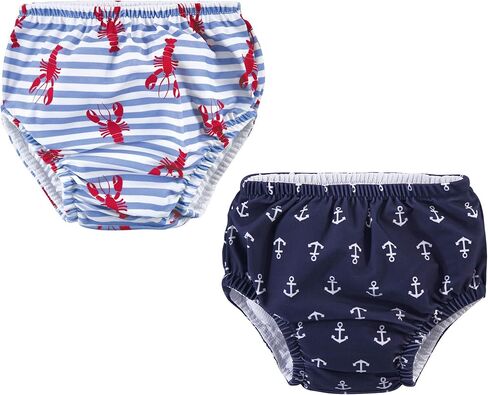 Hudson Baby Unisex Baby Swim Diapers, Coral Reef Dolphin, 0-6 Months in Kuwait