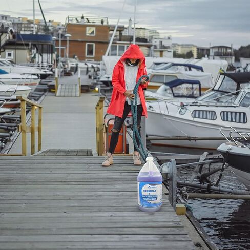 فورمولا-X | مزيل الملح الاحترافي | للقوارب والمركبات والأرضيات والسجاد والمعدات والمزيد | يحيد جزيئات الملح ويمنع التآكل | تركيبة مركزة (1 جالون) in Kuwait