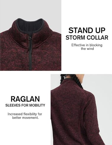 fit space Women's Snowflake Cardigan Sweater Jacket Fleece Lined Long Sleeve Lightweight Full Zip Midlayer in Saudi Arabia