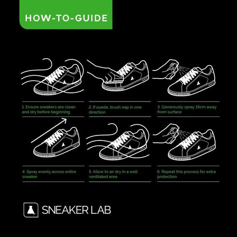 بخاخ منظف الأحذية SNEAKER LAB - مثالي للجلد السويدي والجلود والمواد الأخرى المختلفة in Kuwait