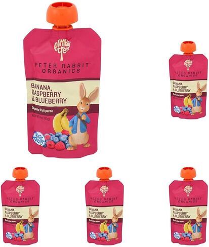 Peter Rabbit Organics Baby Raspberry Banana Blueberry, 4 oz in Saudi Arabia