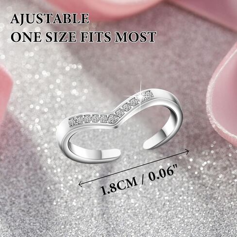 Woffoly 3PCS Toe Rings for Women, Adjustable Cubic Zirconia Hypoallergenic Band Ring,Silver/Rose Gold/Gold Toe Rings Set Beach Foot Jewelry for Summer,Stylish Open Toe Fingers Joint Tail Rings in Saudi Arabia