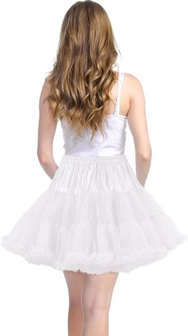 LAurth Women Tutu Skirts 3-Layered Tulle Petticoat Dance Pettiskirts Underskirt Puffy Party Cosplay Skirt in Kuwait