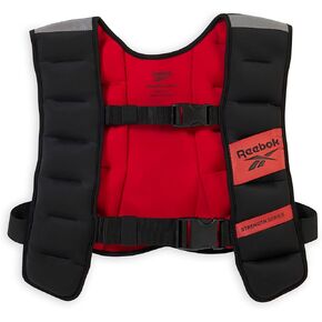 Reebok Weighted Vest – Premium Material, Adjustable Fit, Reflective Elements for Full-Body Workouts, Strength Training, and Rehabilitation
