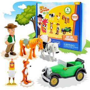 La Granja de Zenon, Set de Figuritas de Acción y Aventura para Niños, 12 Figuritas + Lonchera Edición Limitada Color Dorado | Zenon, Vaca Lola. Bartolito, Lorito Pepe y mas