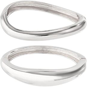 Salircon Gold Bangle Bracelets Set Stackable Gold Stretch Bracelets for Women 2023 Trendy Snake Chunky Gold Bracelet