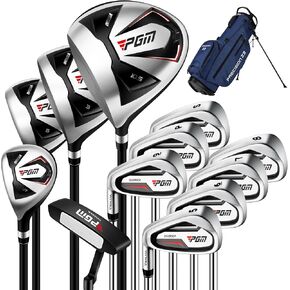 PGM Men's Oversea Complete Golf Club Set with High-Strength Thin Face Design 460cc Driver High Forgiveness Ideal for Beginners in Kuwait