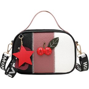JUCHAO Trendy Girls Crossbody Purse for Kids Women Leather Roomy Bag for Little Girls Toddler