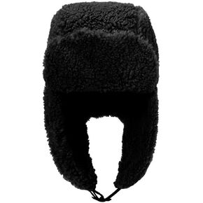 Unisex Adult Trapper Hat Warm Lambs Wool Beanie with Windproof Earflap Ushanka Russian Hat Outdoor Hunting Russian Ski Cap in Kuwait