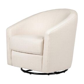 babyletto Madison Swivel Glider in Performance Dijon Eco-Twill, Water Repellent & Stain Resistant, Greenguard Gold and CertiPUR-US Certified