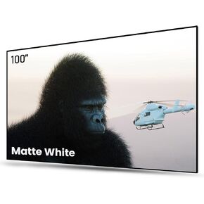 AWOL VISION 100-inch Projector Screen Fixed Frame, 1.3 dB Peak Gain, The Perfect Combo with LTV-2500, 80% Picture Quality Improved, 4K / 8K Ultra HD, Active 3D Wall Mount Projector Screen, MW-100