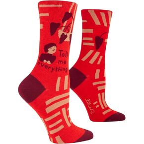 Blue Q People To Meet: Dogs Crew Socks Shoe Size: 5-10