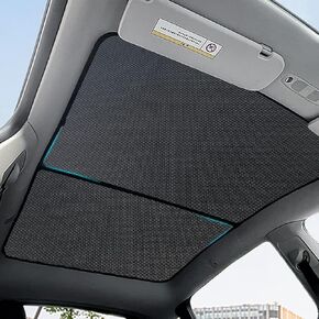 for Tesla Model Y Sunshade Roof Sunroof Shade Upgrade 3.0 Accessories 2024 2023 2022 2021 2020(Ice Black)