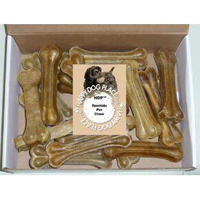 HDP Premium Pressed Rawhide Bone Bulk 6" 25 Pack