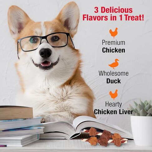 Good ’n’ Fun Triple Flavor Twists, Rawhide Chews for All Dogs, 90 Count (3 Packs of 30 Count) in Kuwait