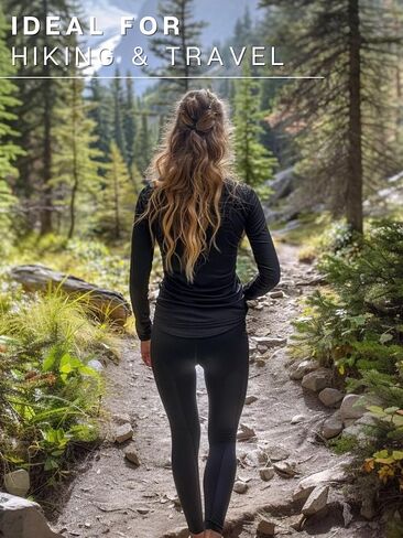 Merino Wool Base Layer Women - 100% Merino Wool Shirt Women Thermal Underwear Long Sleeve T-Shirt for Hiking (Medium, 170 Raspberry Weaved) in Kuwait