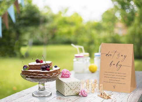 لعبة Don't Say Baby Shower Game، ديكورات حمام الطفل Baby in Bloom، مشابك غسيل صغيرة لاستحمام الطفل، ديكورات حمام الطفل المحايدة، حمام الطفل الصغير اللطيف، علامة واحدة و50 مشبك ملابس صغير - D2 in Kuwait