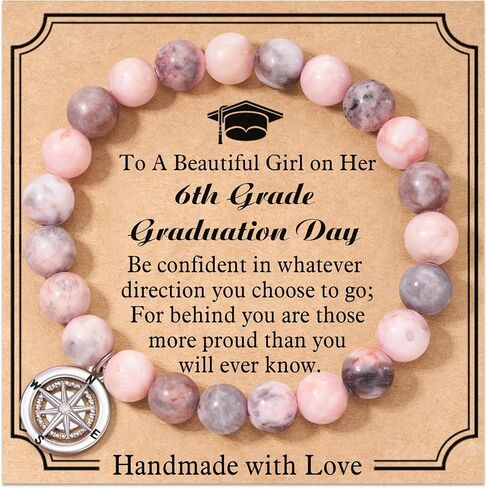 Shonyin Graduation Gifts for Her 2024, Compass Bracelet 5th 8th 6th College Law Middle High School Master Degree Nurse Phd Graduation Jewelry Gifts for Girls Daughter Best Friend in Kuwait
