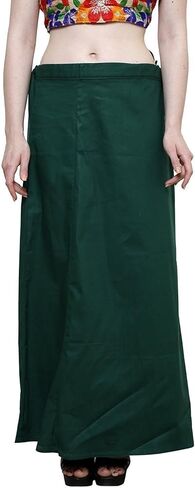 Stylesindia Women's Cotton Readymade Indian Inskirt Saree Petticoats Underskirt - Free in Saudi Arabia