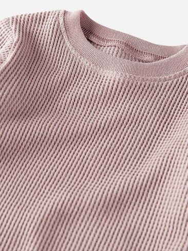 little planet by carter's Unisex Baby Organic Cotton 2-Piece Pajama Sets, Waffle Knit Sage Blue, 12 Months in Kuwait