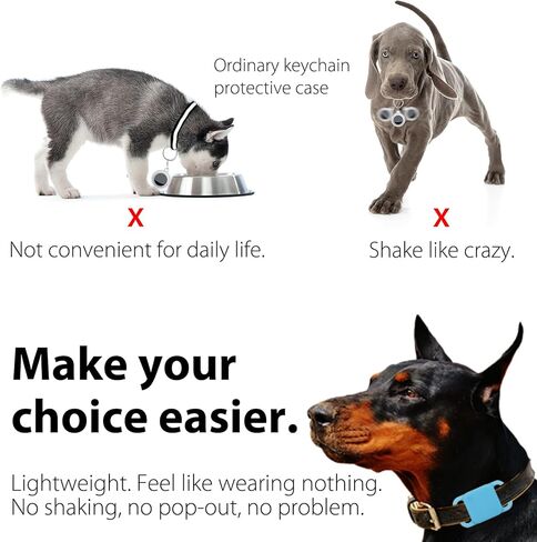 Silicone Tile Dog Collar Holder for Tile Mate 2020 & 2018, 2 Pack Tile Case Protective Cover for Pet Dog Cat (Black/Orange) in Kuwait