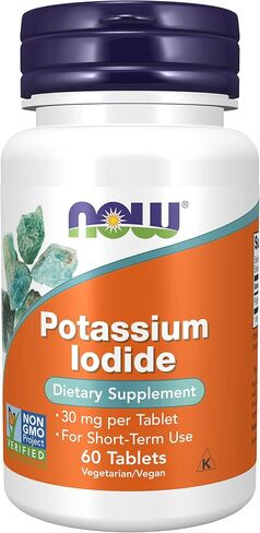 Now Foods Potassium Plus Iodine Tablets, 180-Count in Saudi Arabia